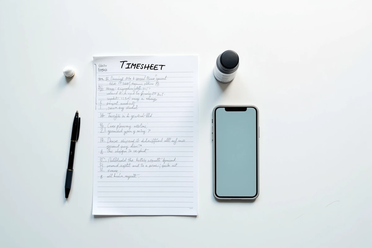 Comparaison entre feuille de présence papier et application numérique de pointage pour services à domicile