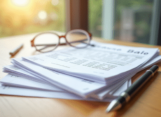 Paiement des factures après un décès : qui est responsable ? Tas de factures impayees sur une table en bois lumineux